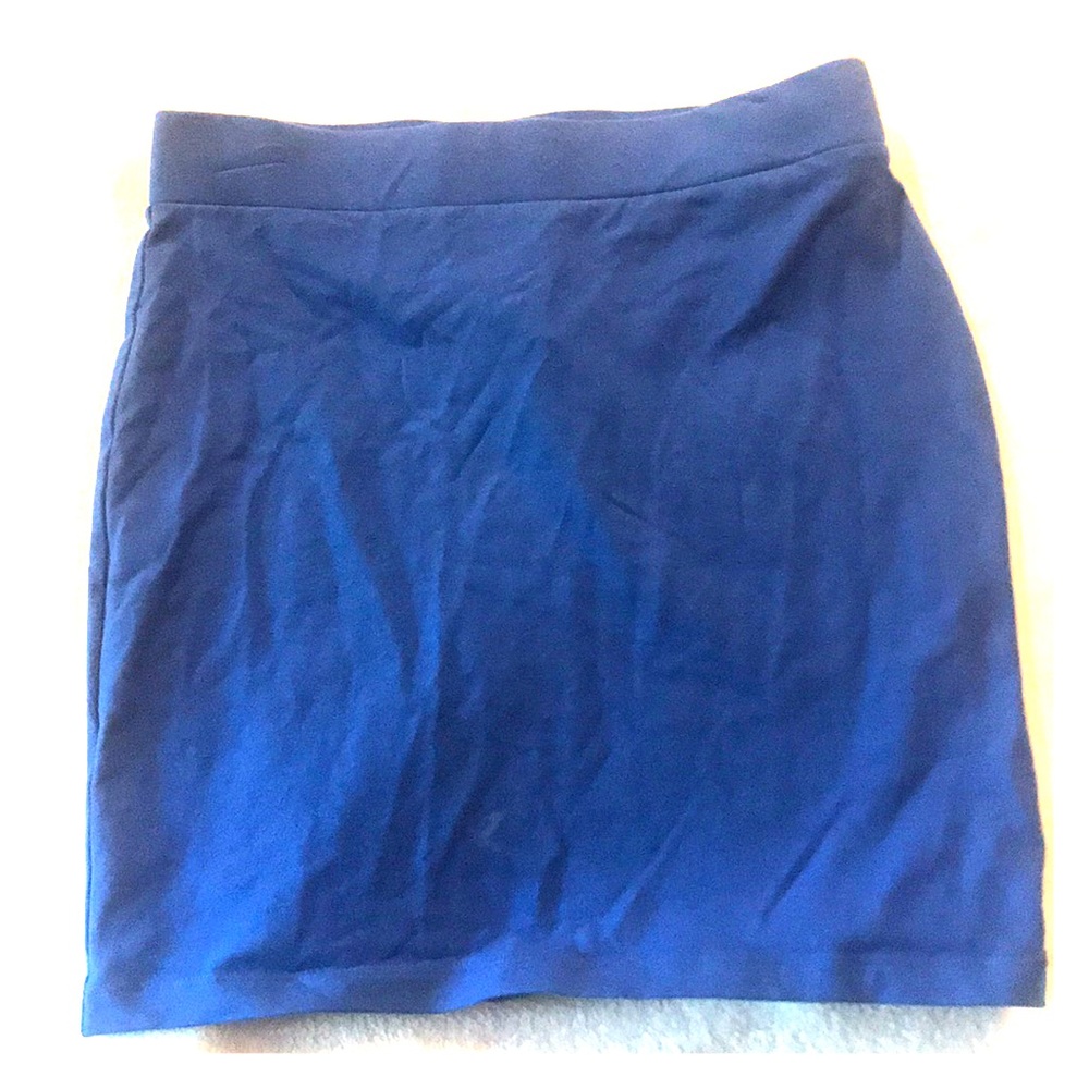blue mini skirt!